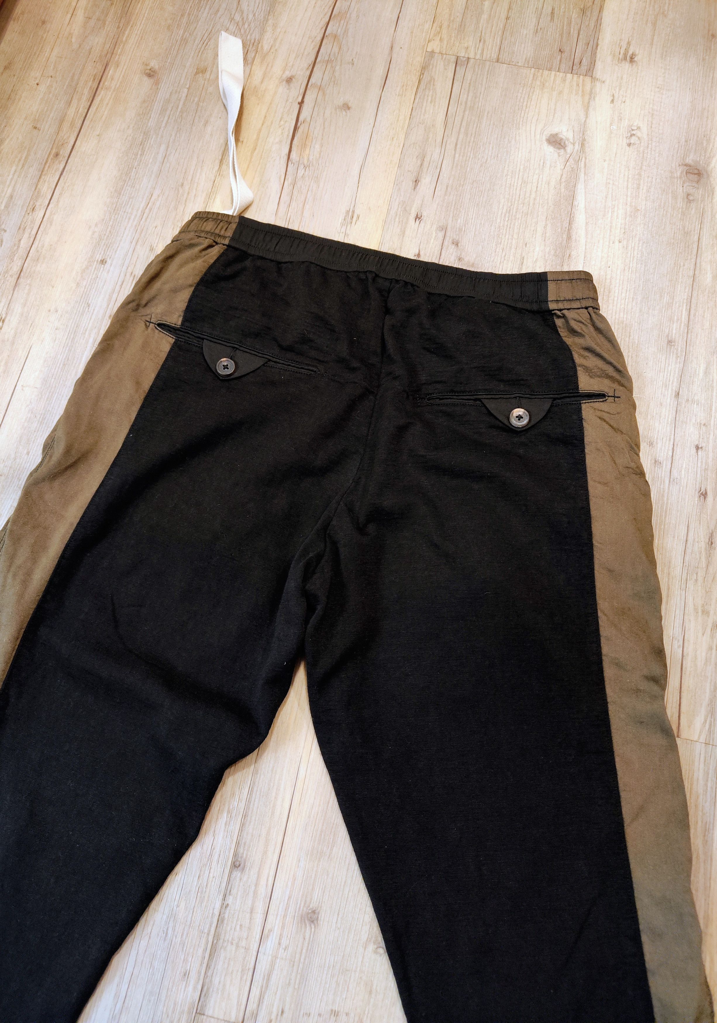 Ziggy Chen Mixed cloth contrast pants.Like Uma Wang or Elema Dawson Size US 32 / EU 48 - 6 Thumbnail