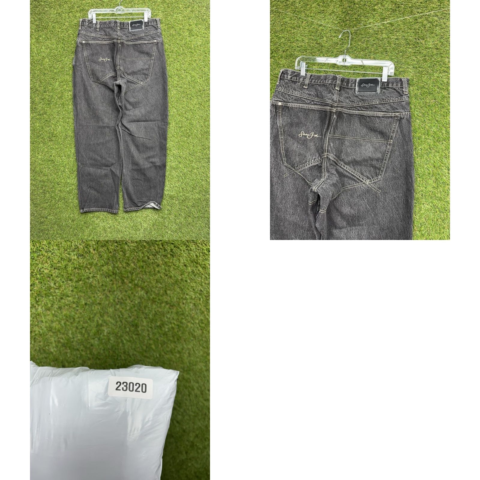 Sean John VINTAGE Sean John Jeans Mens 38 Black Dark Wash Wide-Leg Carpenter Denim 90s Pants Boys? Size US 38 / EU 54 - 8 Thumbnail