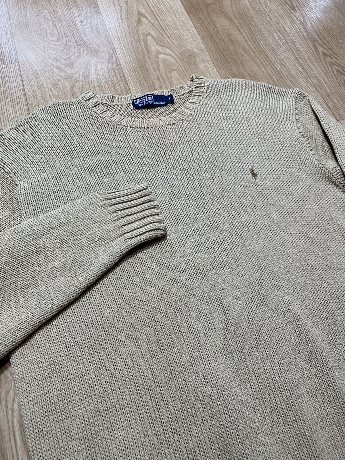 Polo Ralph Lauren Rare Vintage 1990s Polo Ralph Lauren Linen Knitwear Sweater Size US L / EU 52-54 / 3 - 4 Thumbnail