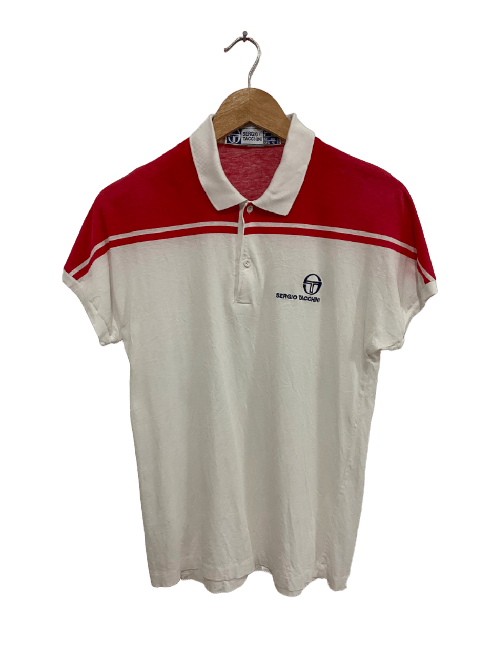 Sergio Tacchini Rare 1970s Sergio Tacchini Tennis Shirt Size US M / EU 48-50 / 2 - 2 Thumbnail