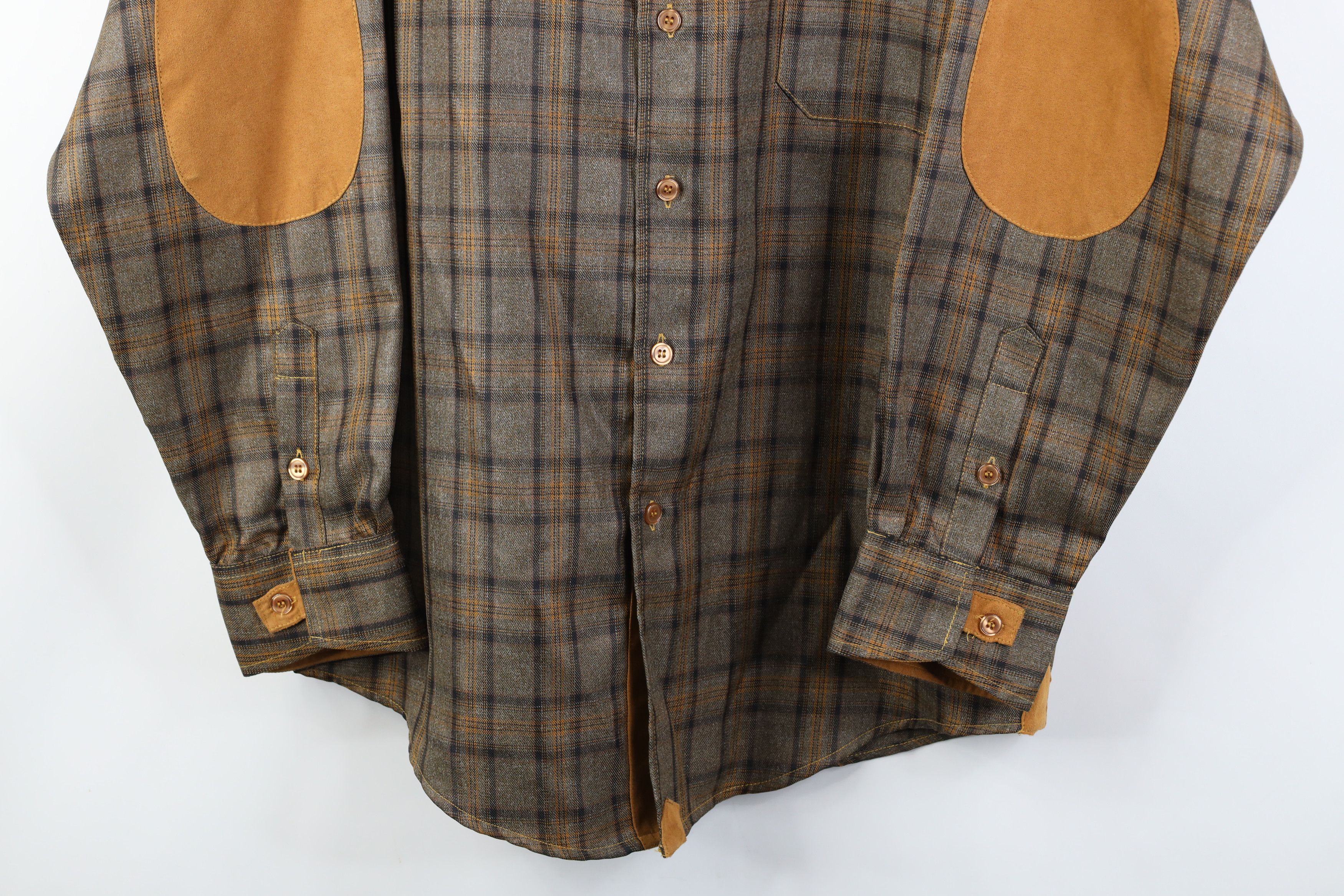 Vintage Vintage 90s Streetwear Rodeo Cowboy Button Shirt Brown Plaid Size US M / EU 48-50 / 2 - 3 Thumbnail