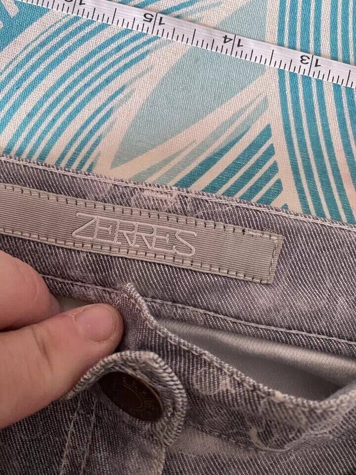 Other Zerres Jeans Gray floral Print Size L Sk69 Size 34" / US 12 / IT 48 - 5 Thumbnail