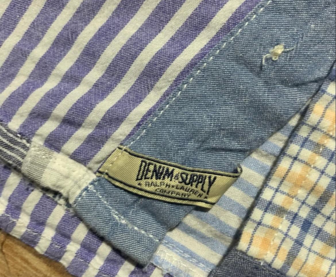 2000s Denim & Supply Ralph Lauren Patchwork Shirt y2k