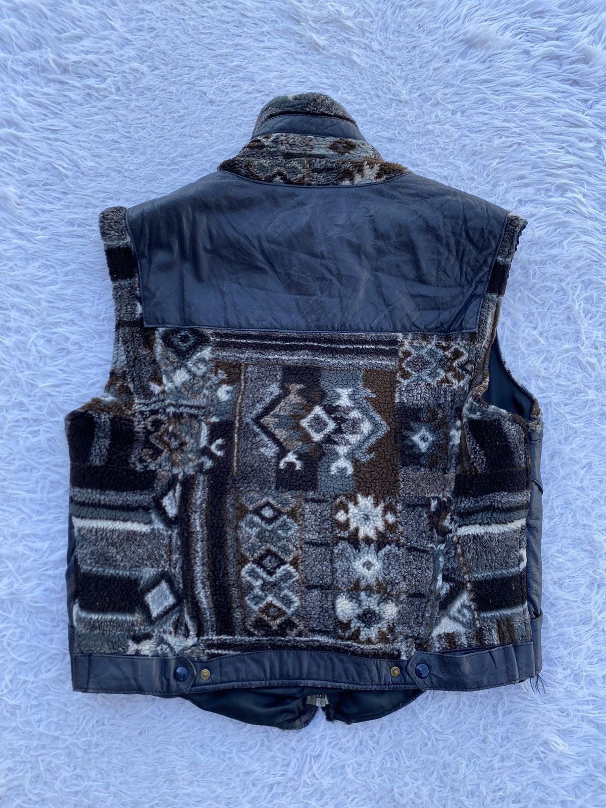 Vera Pelle Rare Vintage Vera Pelle Italian Designers Vest Leather Size US M / EU 48-50 / 2 - 10 Thumbnail