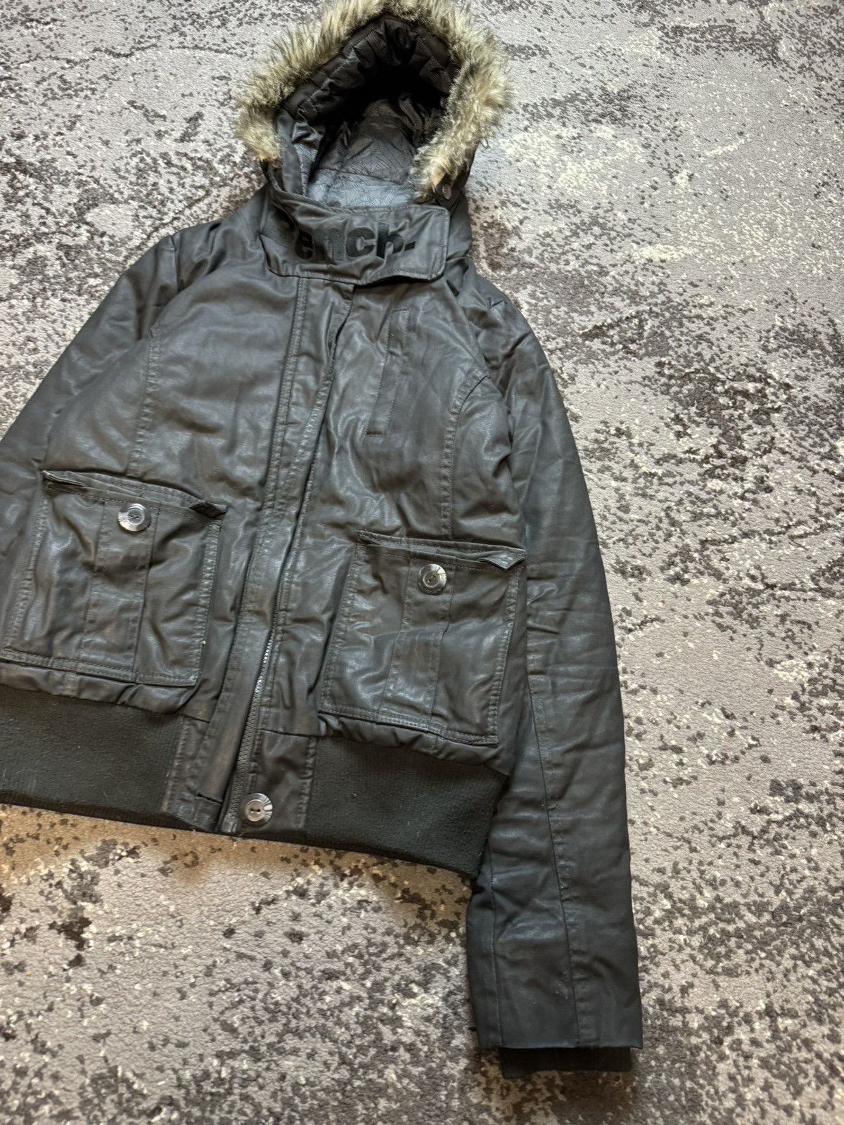 If Six Was Nine × Vintage Vintage Y2K Bench Fur Hood Ninja Style Collar Opium Bomber Size US M / EU 48-50 / 2 - 2 Thumbnail