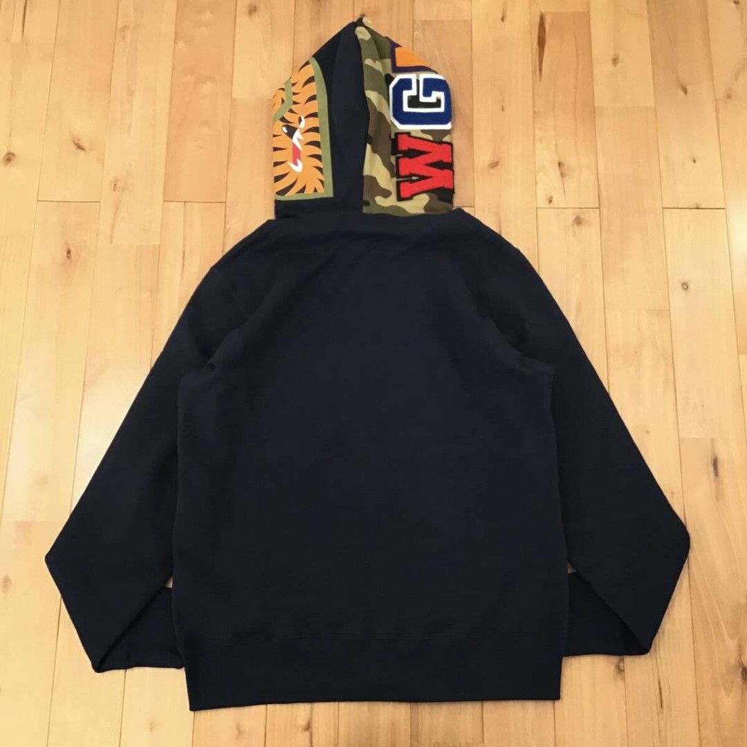 Bape 2024 BAPE 1st Shark full zip hoodie Navy x Woodland camo Size US M / EU 48-50 / 2 - 3 Thumbnail