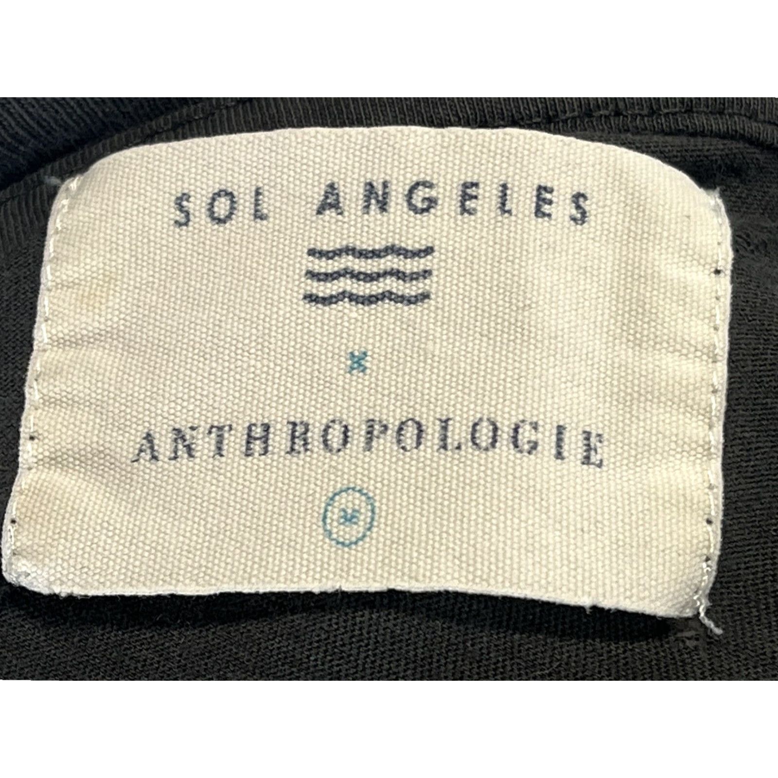 Sol Angeles Anthropologie x Sol Angeles T-Shirt Equal - Black - Short Sleeve - Cotton - Medium - Women Size M / US 6-8 / IT 42-44 - 7 Thumbnail