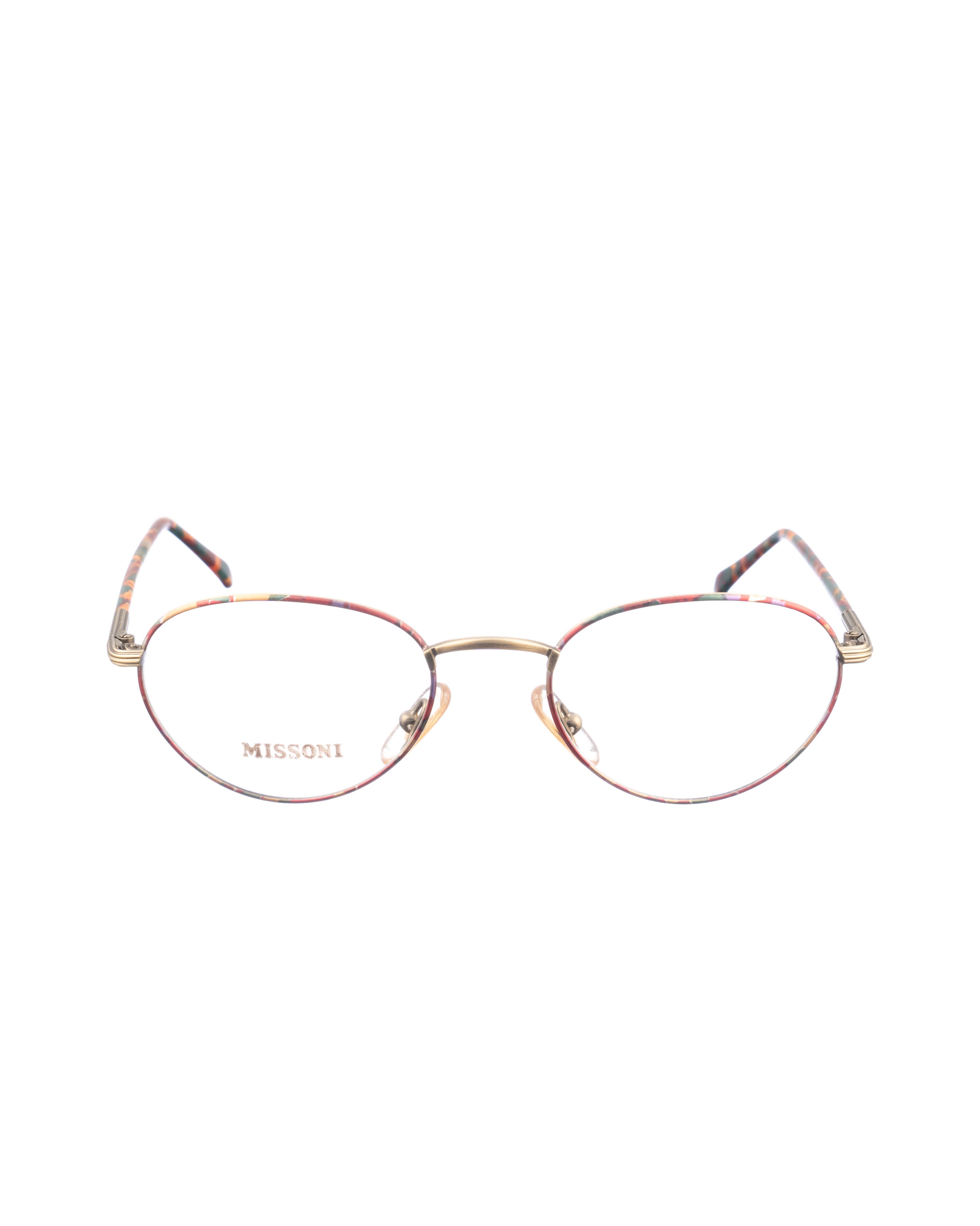 Missoni 00s Vintage Gold & Multicolor Glasses