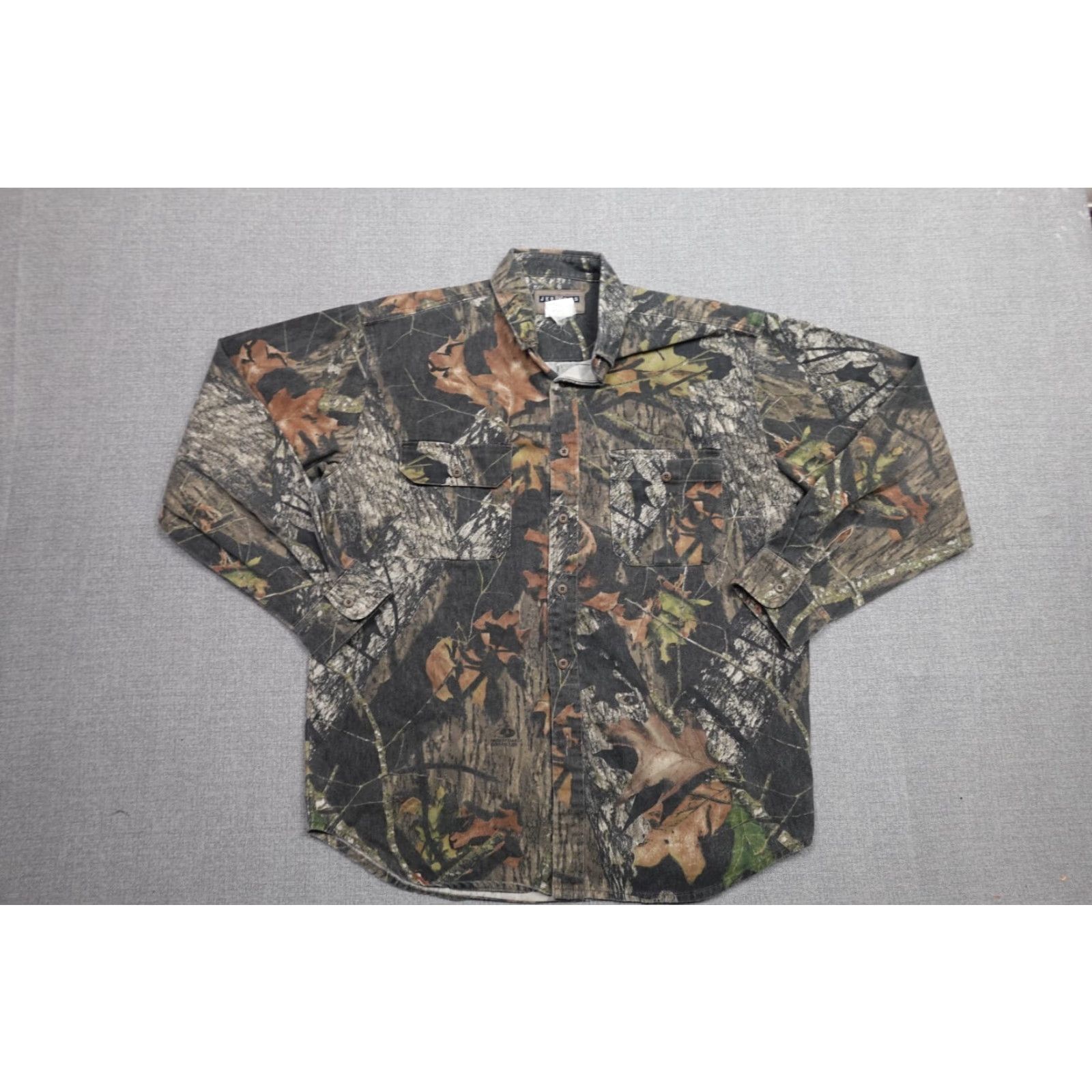 Jerzees VINTAGE Jerzees Camo Flannel Shirt Mens L Brown Mossy Oak Outdoor Button-Up Size US L / EU 52-54 / 3 - 4 Thumbnail