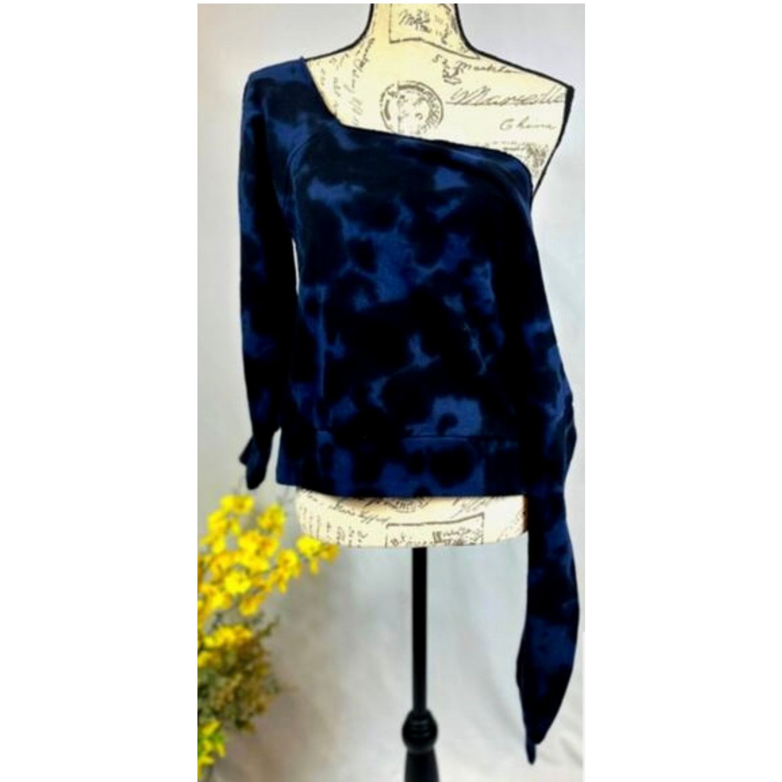 Other 525 America French Terry One Shoulder Top Indigo L Size L / US 10 / IT 46 - 4 Thumbnail