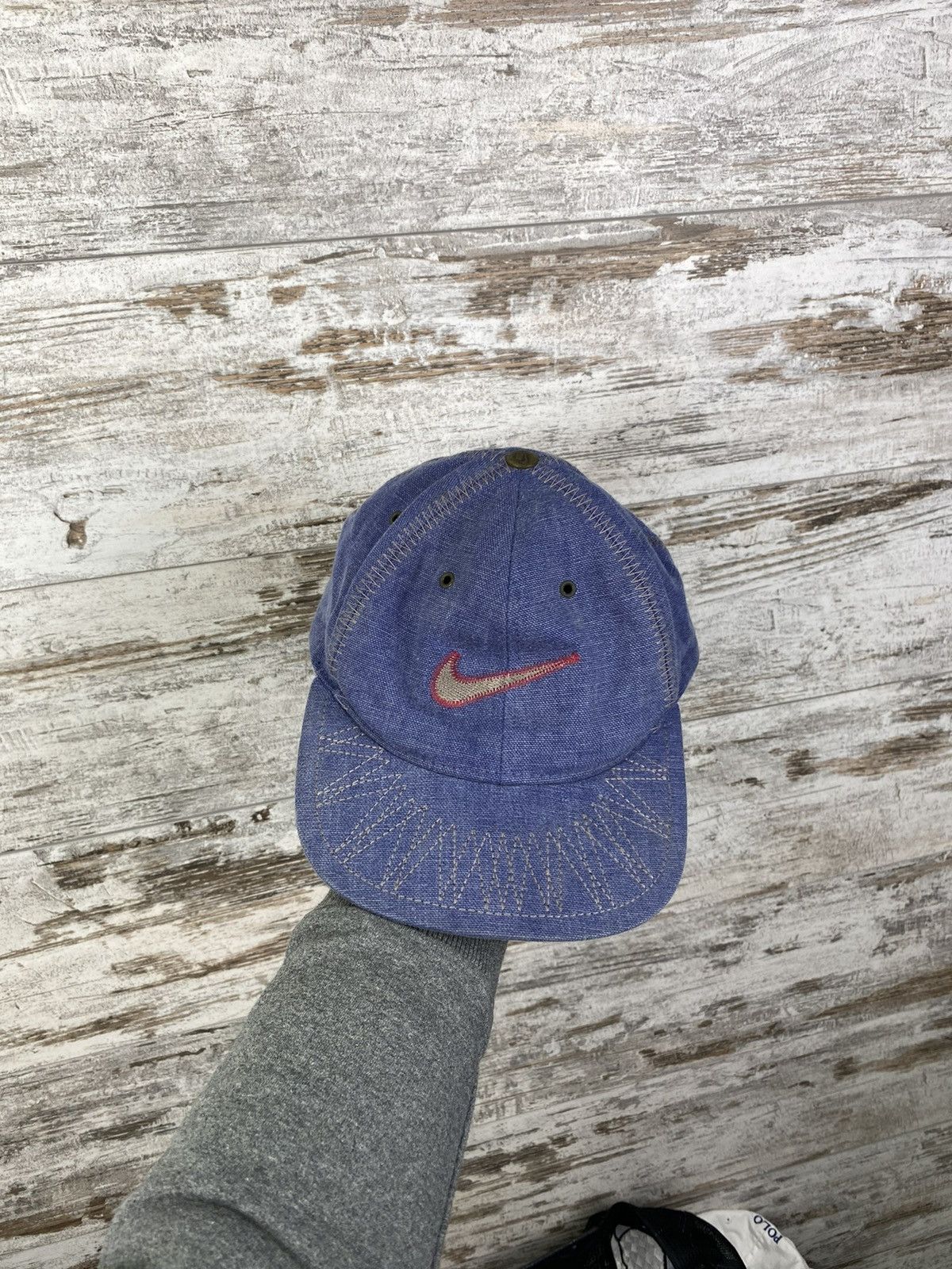Nike × Vintage Mens Vintage Nike big logo hats cap hat y2k rare swoosh acg Size ONE SIZE - 1 Thumbnail