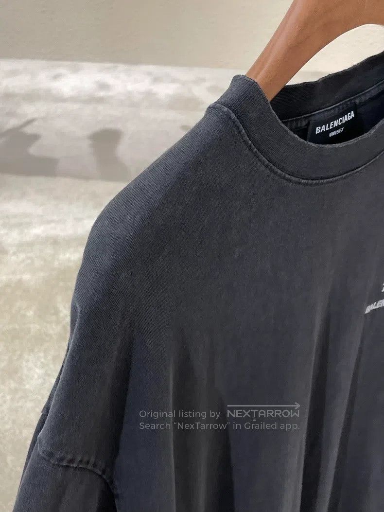 Balenciaga Balenciaga Double Hook Embroidery Logo Crew Neck Short Sle Size US S / EU 44-46 / 1 - 4 Thumbnail