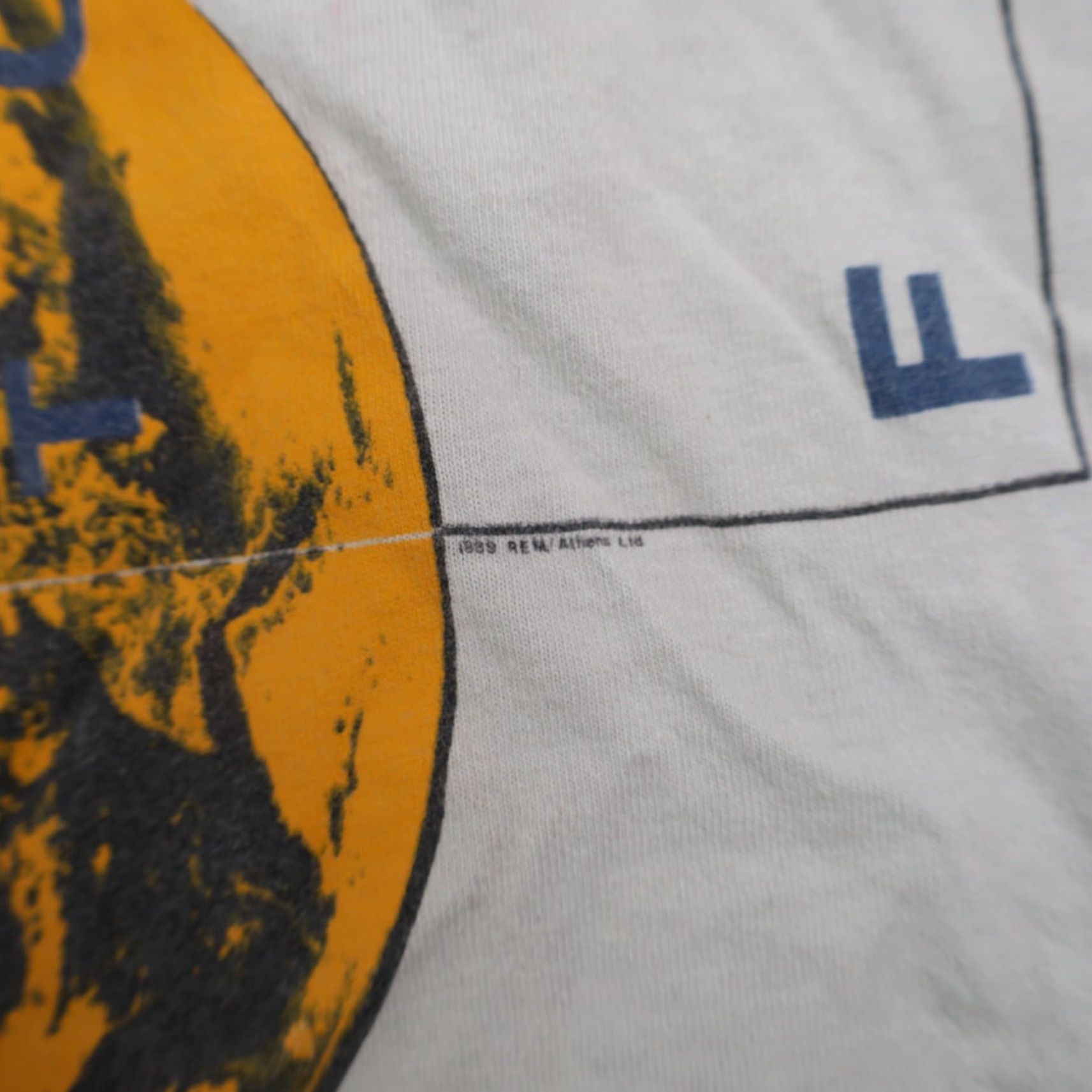 Vintage VINTAGE 80s R.E.M Green World Tour Mens XL Graphic Band Tee Gray Size US XL / EU 56 / 4 - 5 Thumbnail