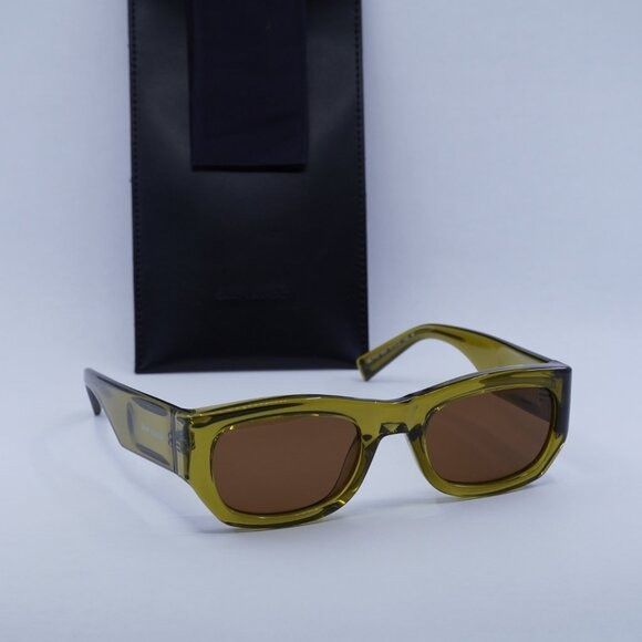 Saint Laurent Paris 🕶️ New Saint Laurent SL713 004 Sunglasses - Green Frame Size ONE SIZE - 1 Thumbnail