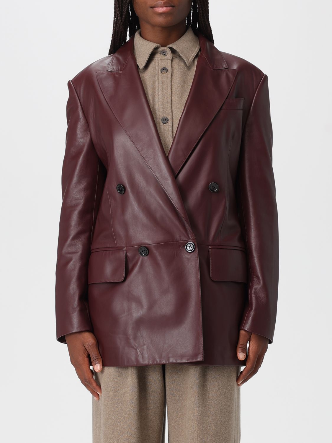 Max Mara Max Mara Jacket Woman Cherry Size S / US 4 / IT 40 - 1 Thumbnail