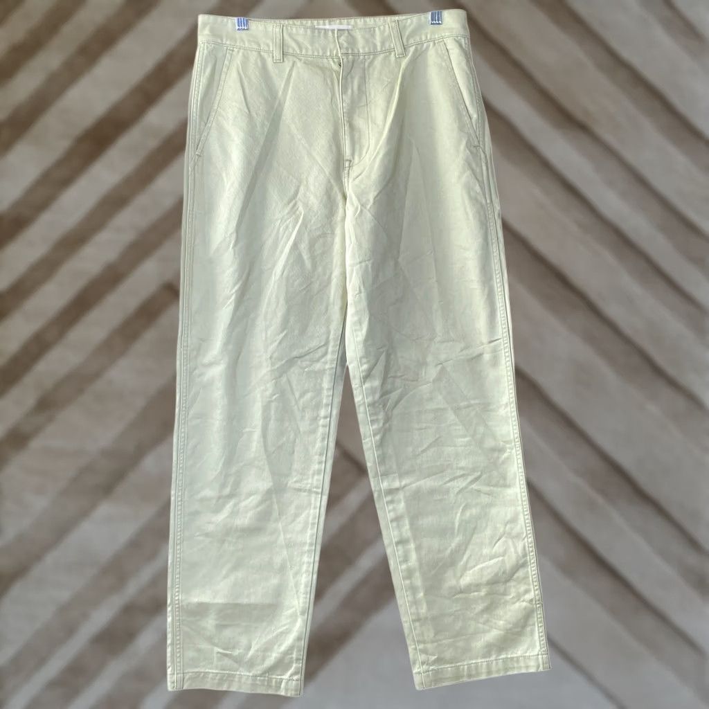 Madewell Madewell Jeans Pastel Green High Rise Straight 100% Cotton 28 Womens Boyfriend Regular 5-Pocket Denim Shirt? Size 28" / US 6 / IT 42 - 1 Thumbnail