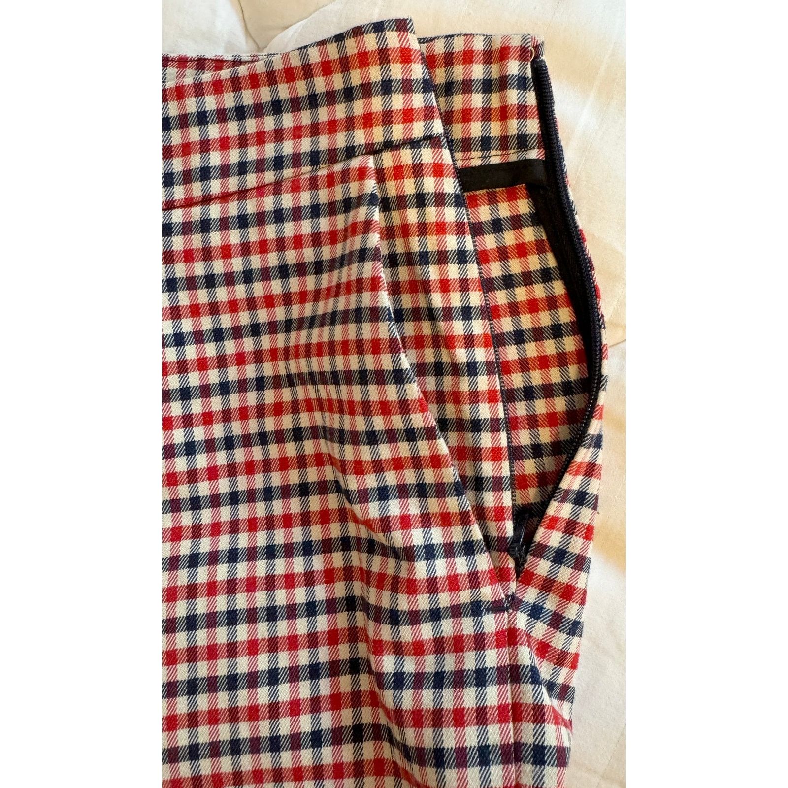 Sezane NWOT Sezane Clara Trousers Mid-Rise Plaid Pants Size 36 Size 26" / US 2 / IT 38 - 5 Thumbnail