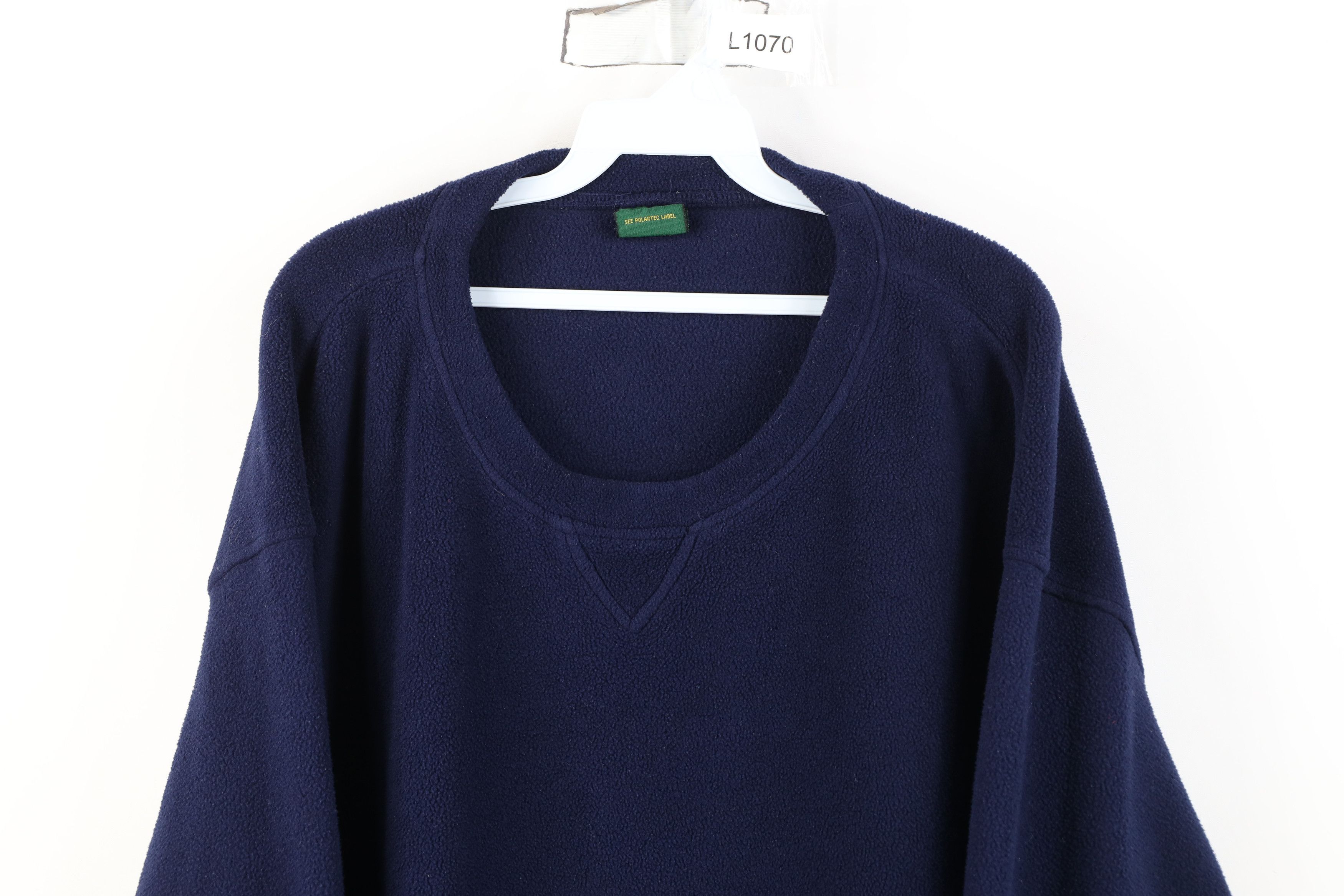 Cabelas Vintage 90s Cabelas Polartec Fleece Crewneck Sweater Blue Size US XXL / EU 58 / 5 - 2 Thumbnail