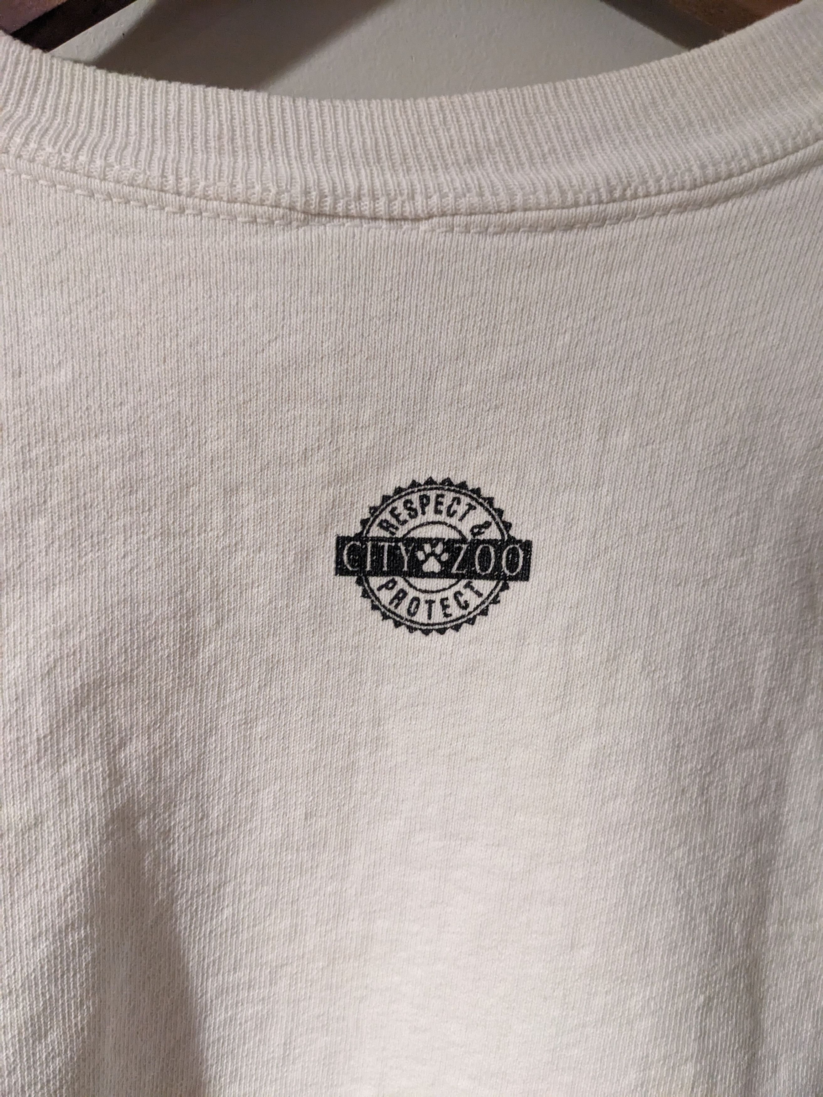 Vintage Vintage 90s City Zoo Province Town Heavy Weighted Sweatshirt Size US L / EU 52-54 / 3 - 8 Thumbnail