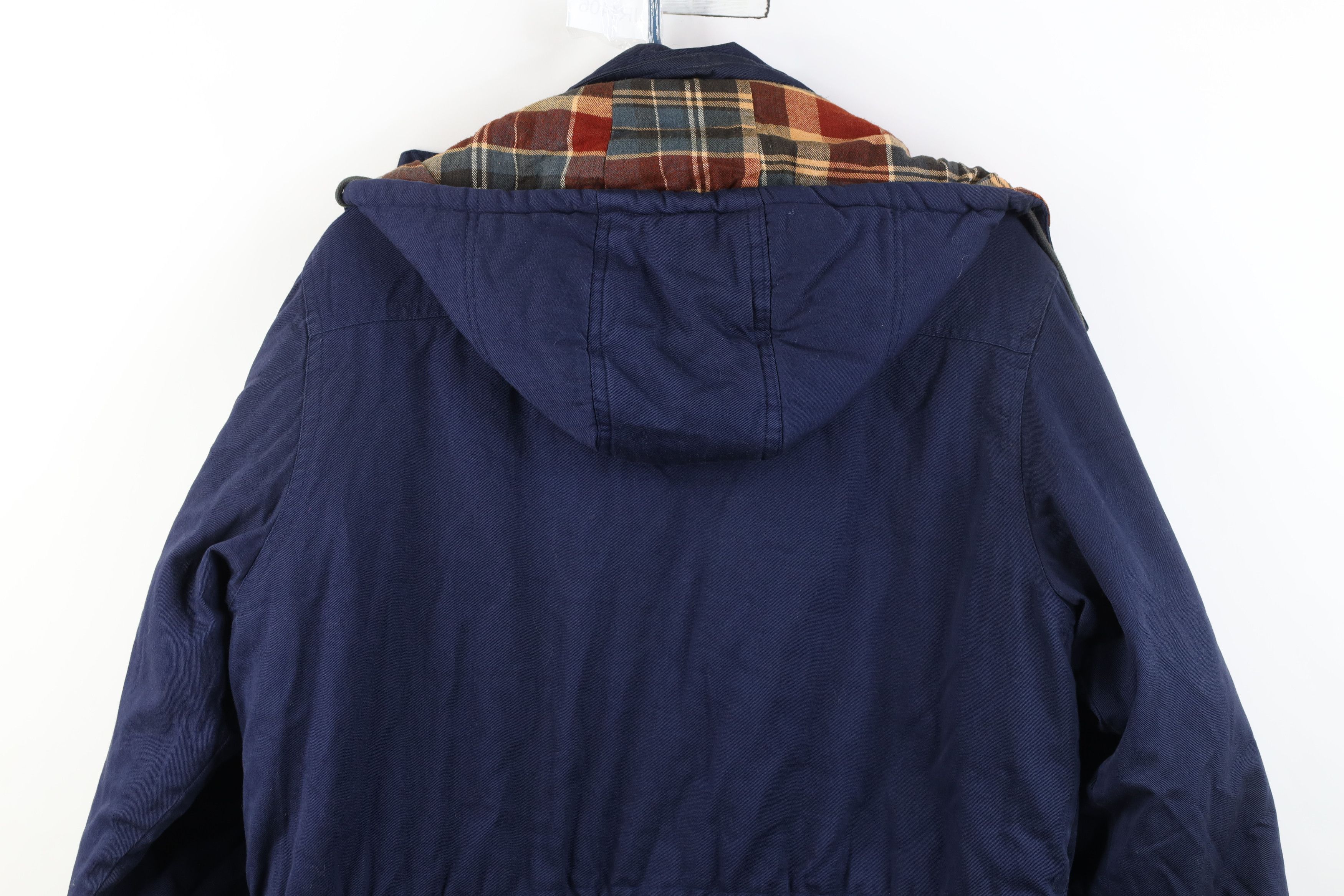 Vintage Vintage 90s Streetwear Quilted Flannel Hooded Parka Jacket Size US M / EU 48-50 / 2 - 14 Thumbnail