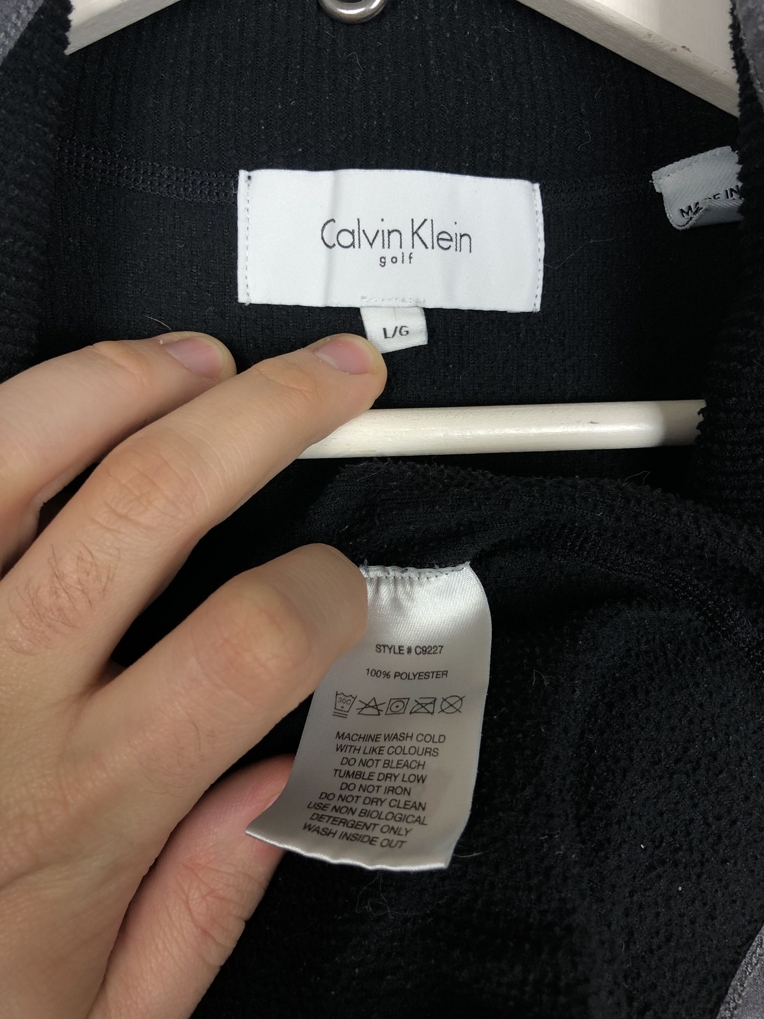 Calvin Klein Calvin Klein Golf Fleece Pullover Half Zip Black size L Size US L / EU 52-54 / 3 - 10 Thumbnail