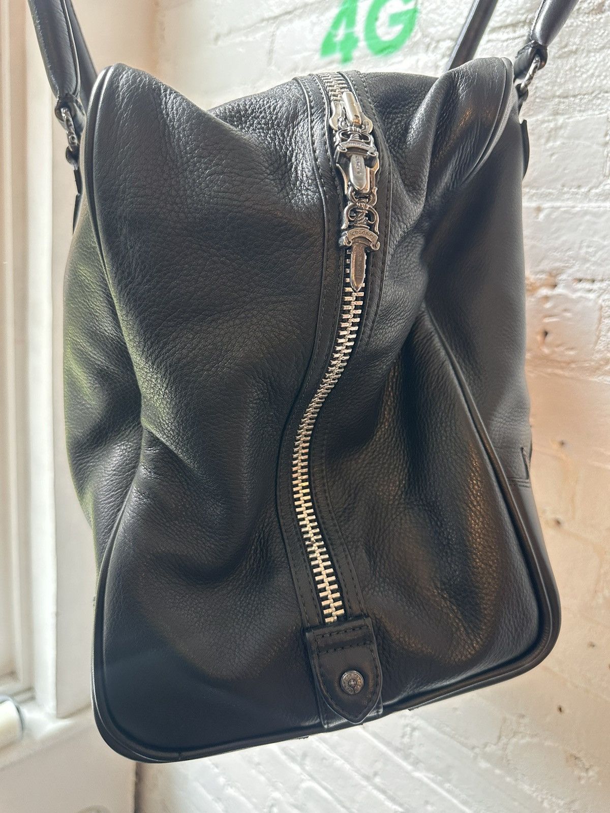 Chrome Hearts FULL LEATHER HUGE XXL LUGGAGE CHROME HEARTS DUFFLE BAG Size ONE SIZE - 6 Thumbnail