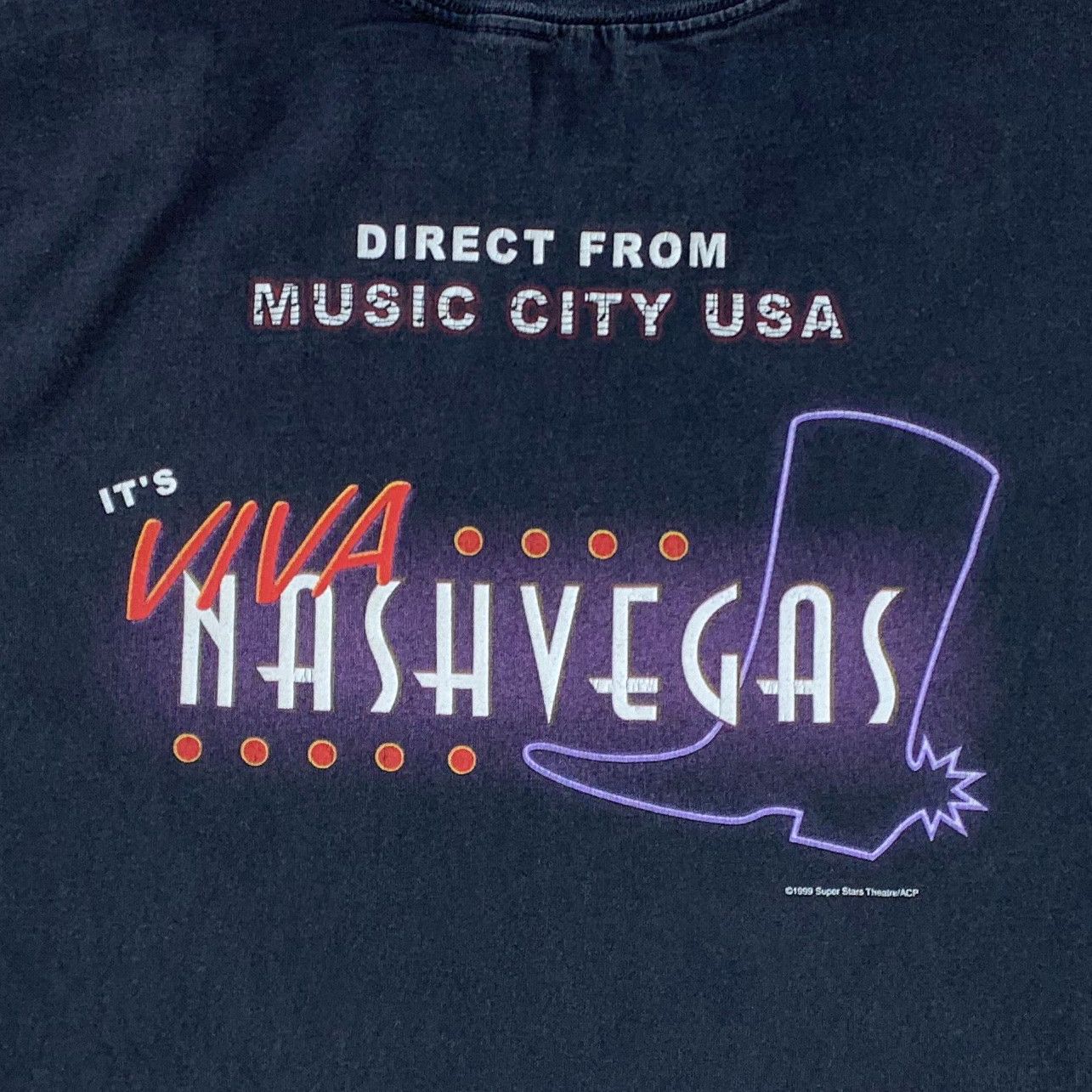 Vintage Vintage 1999 NASHVEGAS t shirt 90s Rock South Tennessee / XL Size US XL / EU 56 / 4 - 5 Thumbnail