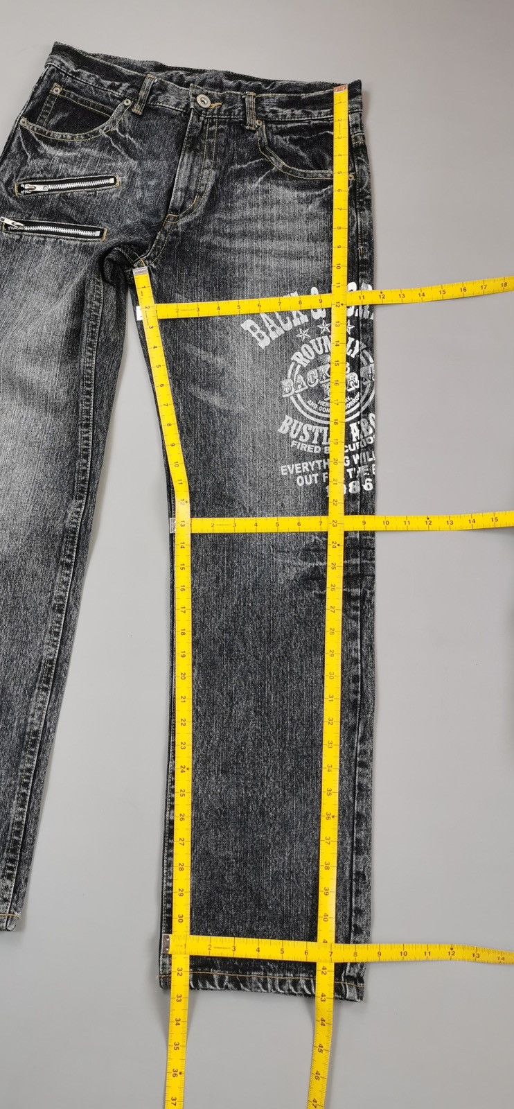 Designer × If Six Was Nine × Japanese Brand BACK & FORTH DOUBLE ZIPPER JEANS (LG32) Size US 32 / EU 48 - 11 Thumbnail