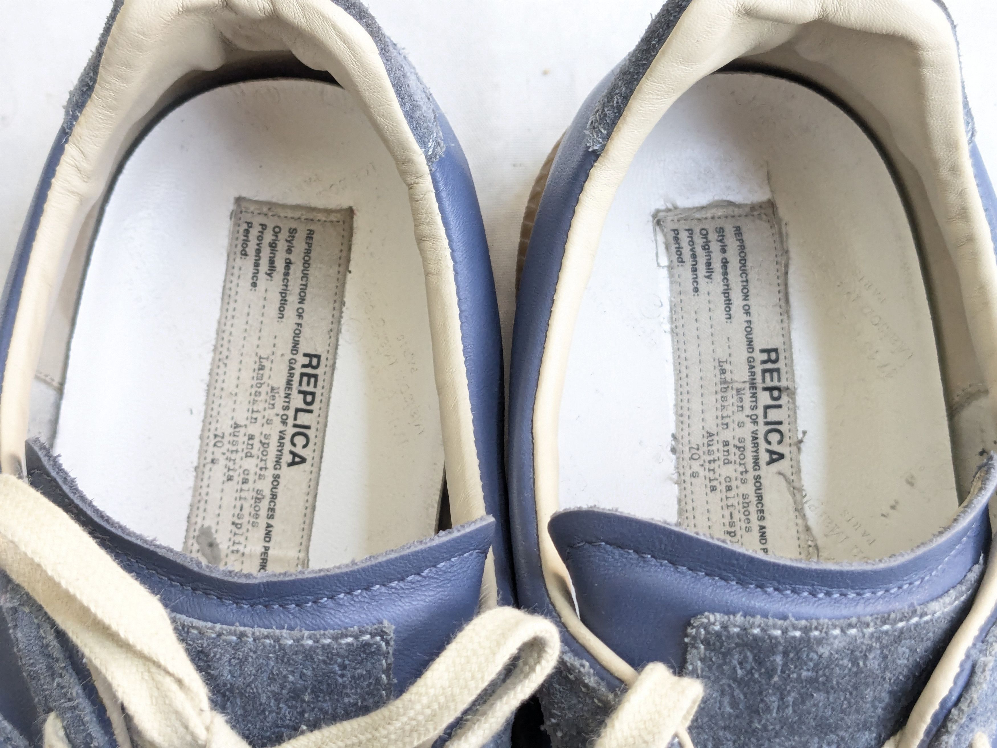 Maison Margiela Maison Margiela Replica GAT Blue 13 46 Low Tops Gum Size US 13 / EU 46 - 6 Thumbnail