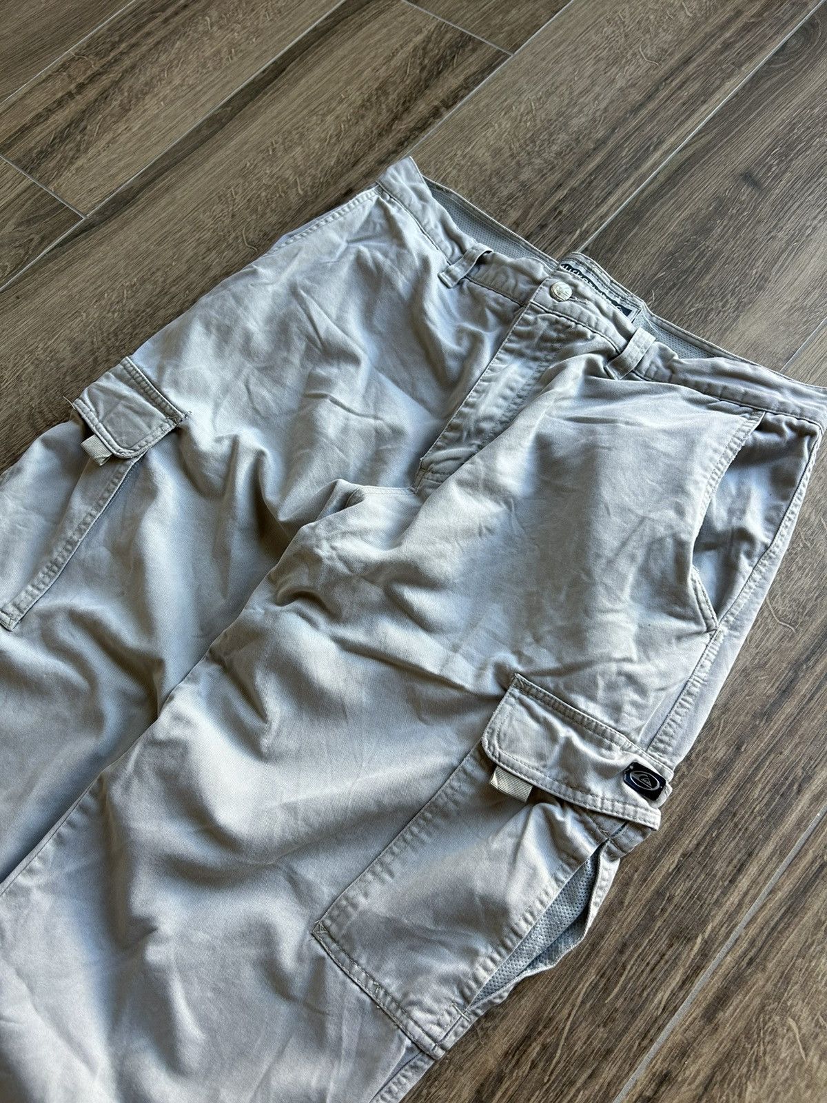 Quicksilver × Vintage Vintage Quicksilver mens baggy cargo pants rare y2k Size US 34 / EU 50 - 4 Thumbnail