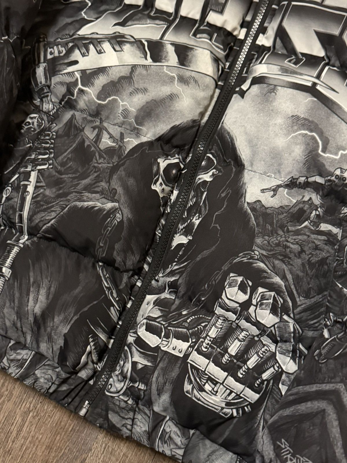 Lurking Class Lurking Class Sketchy Tank Terminator Skeleton Puffer Jacket Size US XL / EU 56 / 4 - 2 Thumbnail