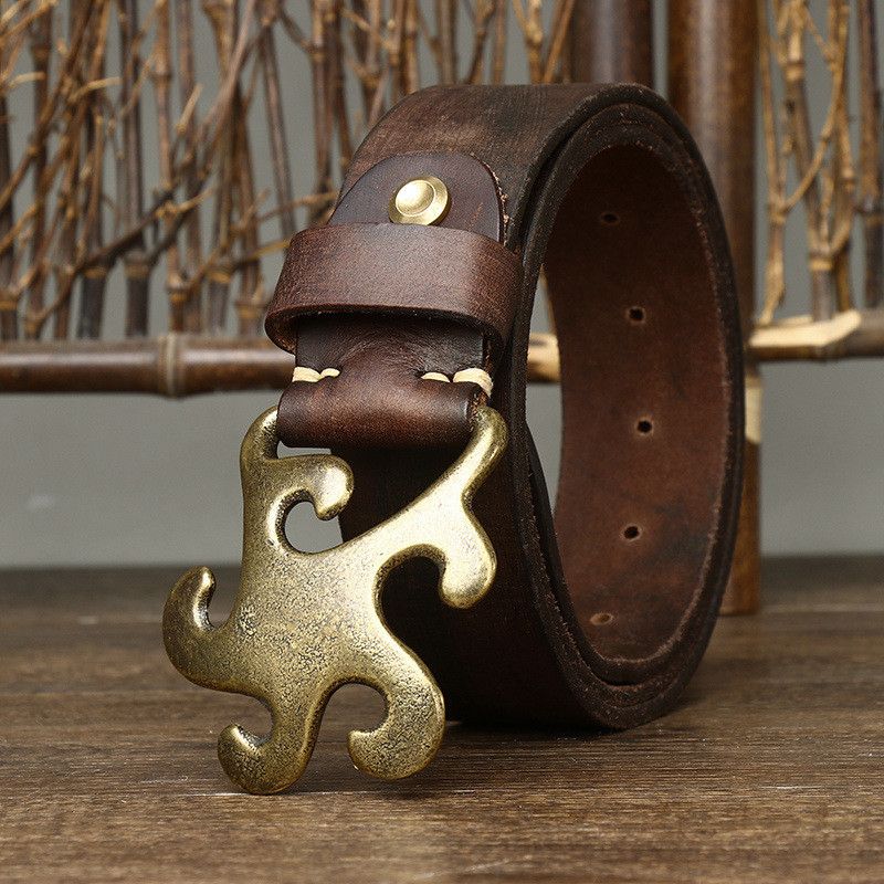 Japanese Brand Unique buckle Retro style belt Size ONE SIZE - 3 Thumbnail