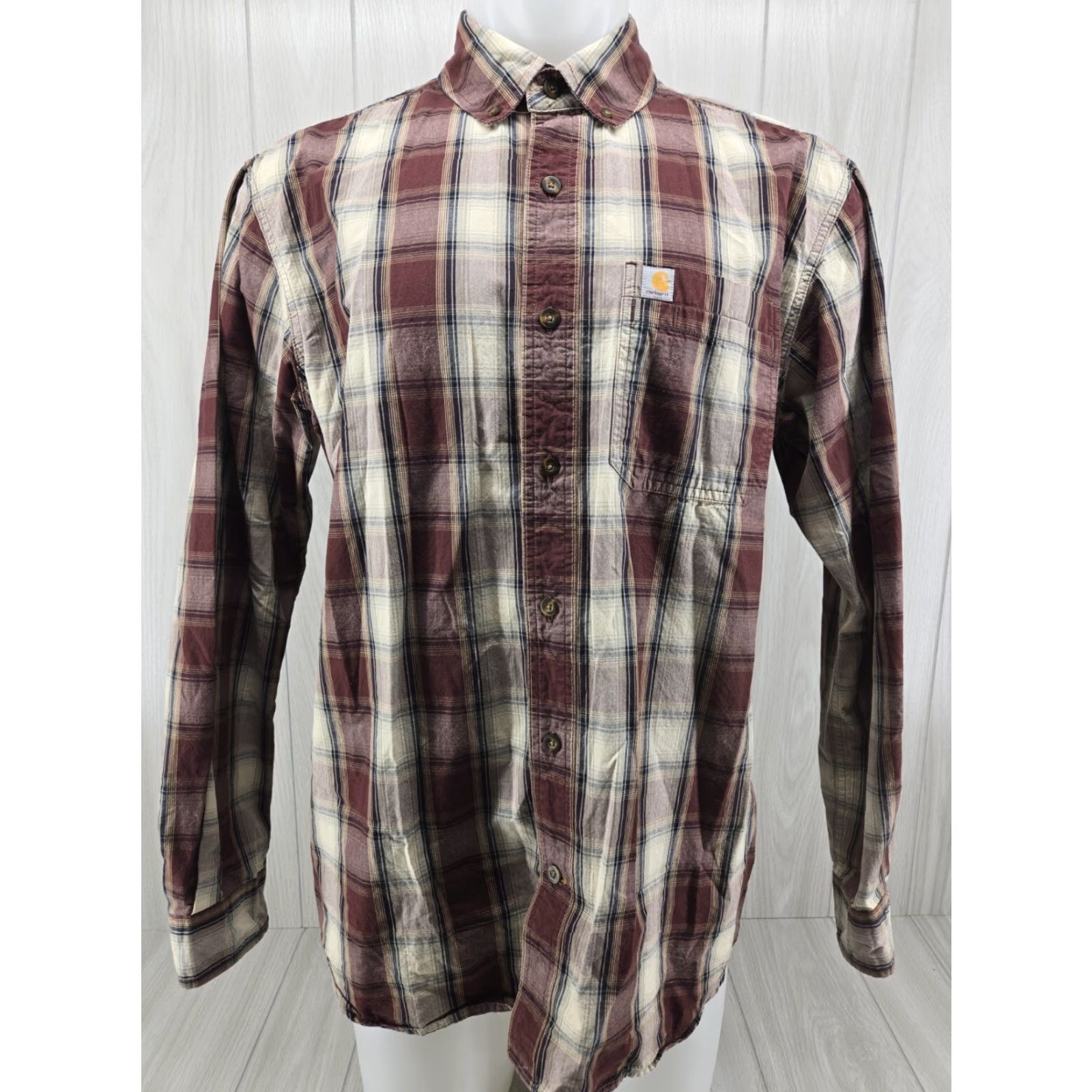 Carhartt Carhartt Button-Up Plaid Long Sleeve Shirt L Relaxed Fit Multicolor Men Size US L / EU 52-54 / 3 - 2 Thumbnail