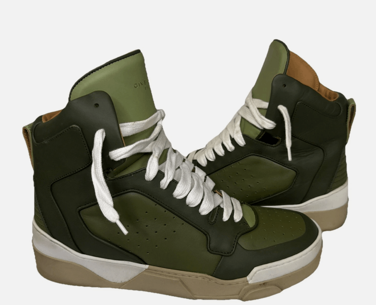 Givenchy Tyson High Top Leather Forest Green Olive