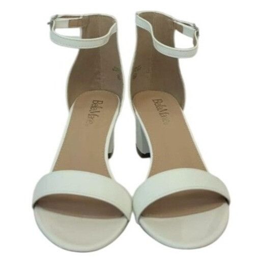 Other BELLA MARIE / Jean-07 / White / Block Sandals With Ankle Str Size US 8.5 / IT 38.5 - 3 Thumbnail