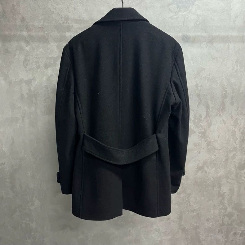Versace Versace wool double-breasted gold-buttoned coa Size L / US 10 / IT 46 - 2 Thumbnail