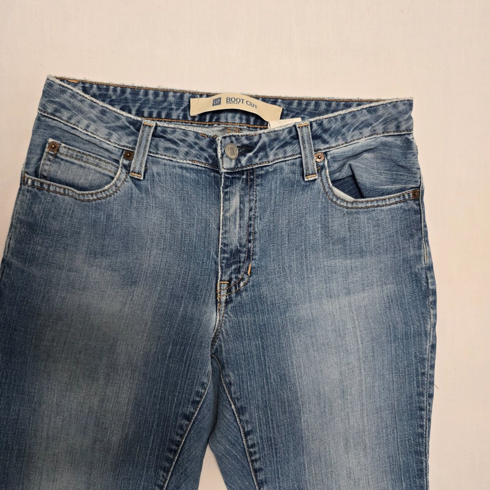 Naked & Famous St. John's Bay Women's Bootcut Jeans 6 Blue Denim Mid Rise Size 28" / US 6 / IT 42 - 2 Thumbnail