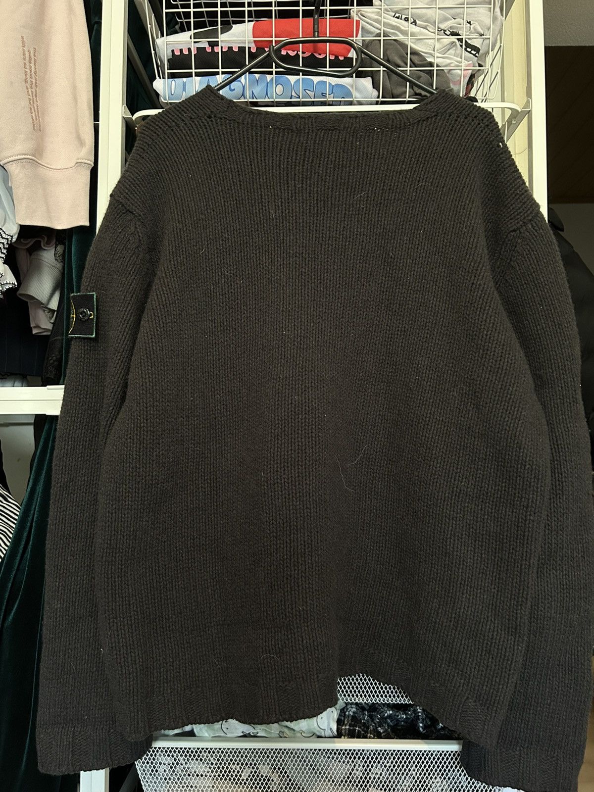 Stone Island STONE ISLAND VINTAGE GREEN BADGE SWEATER SIZE M Size US M / EU 48-50 / 2 - 6 Thumbnail
