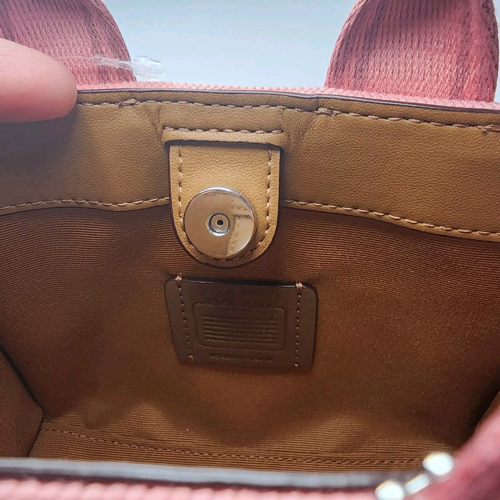 Coach NWT Coach Smith Mini Tote CS618 Silver Light Blush Pink Size ONE SIZE - 5 Thumbnail