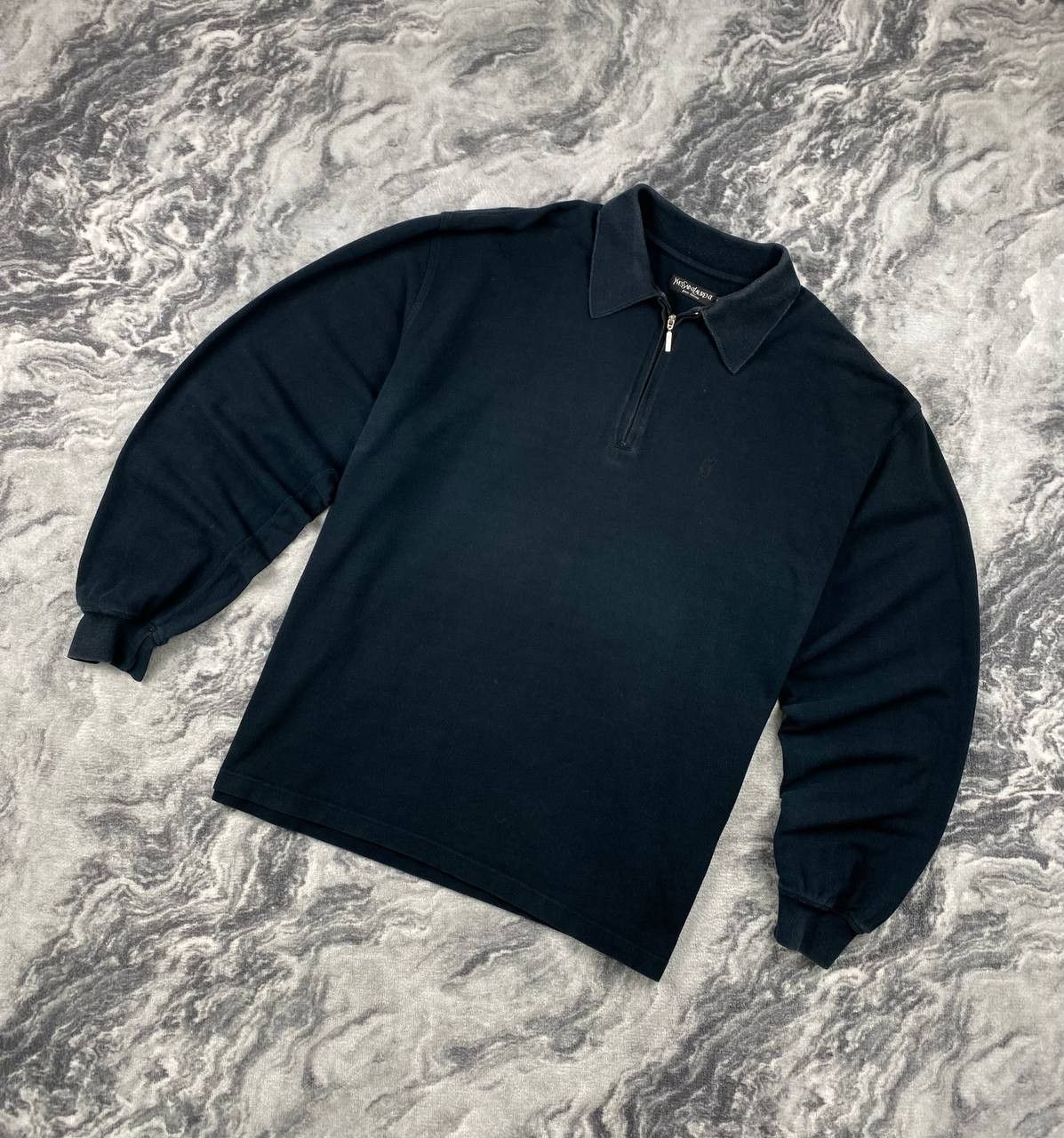 Yves Saint Laurent VIntage Yves Saint Laurent Polo Long Sleeve 1/4 Zip Men Size US XXL / EU 58 / 5 - 1 Thumbnail