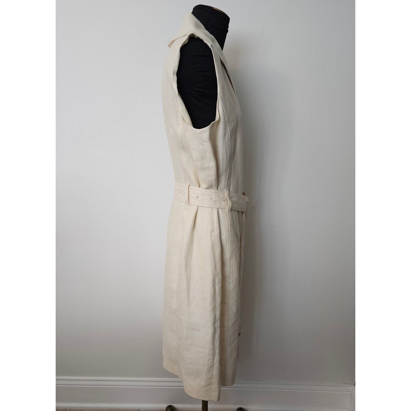 Brooks Brothers Brooks Brothers Lanificio Campore Pure Linen Shirt Dress 16 Size XXL / US 16-18 / IT 52-54 - 6 Thumbnail