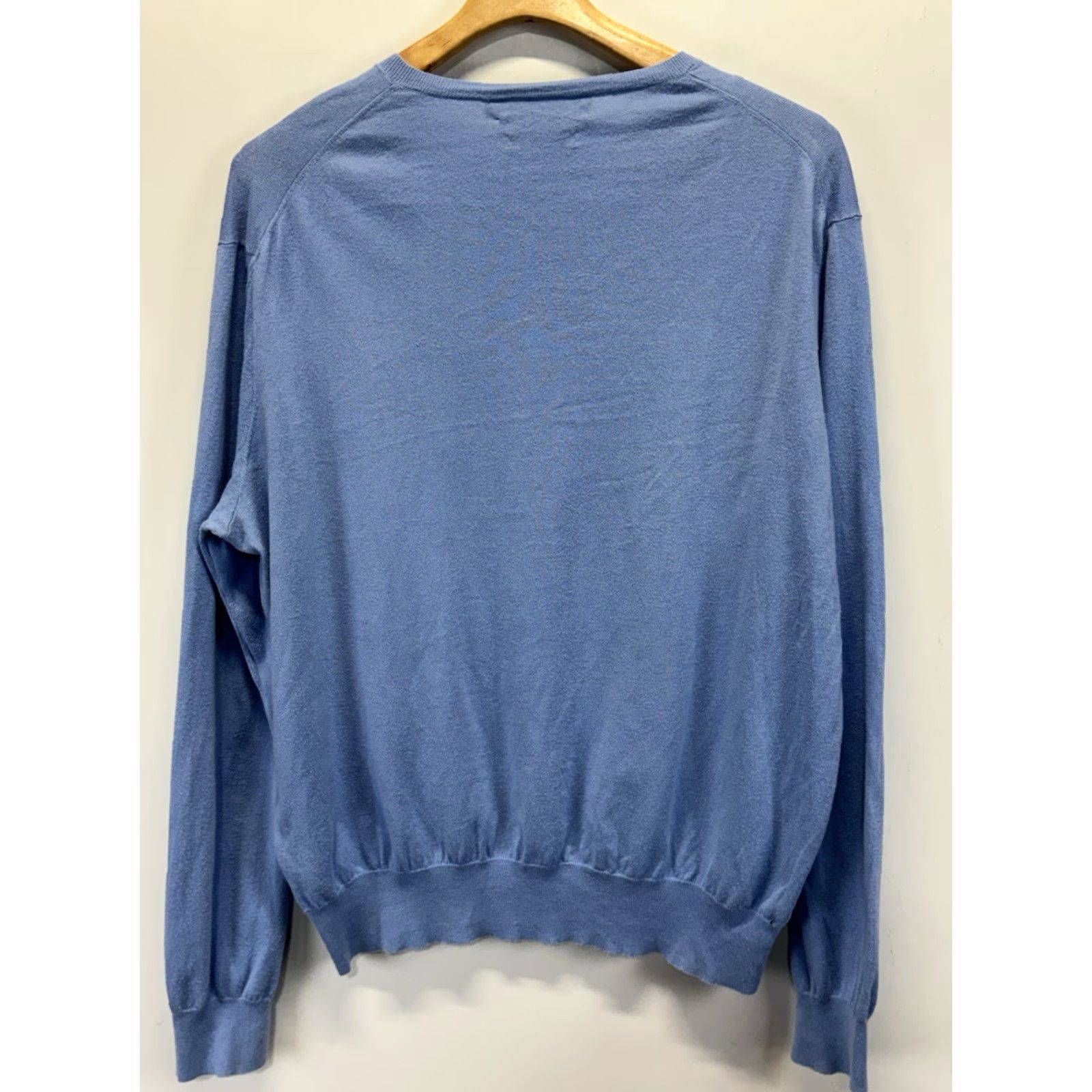 Polo Ralph Lauren Polo Ralph Lauren Sweater Mens XL Pima Cotton V Neck Preppy Blue Layering Size US XL / EU 56 / 4 - 4 Thumbnail