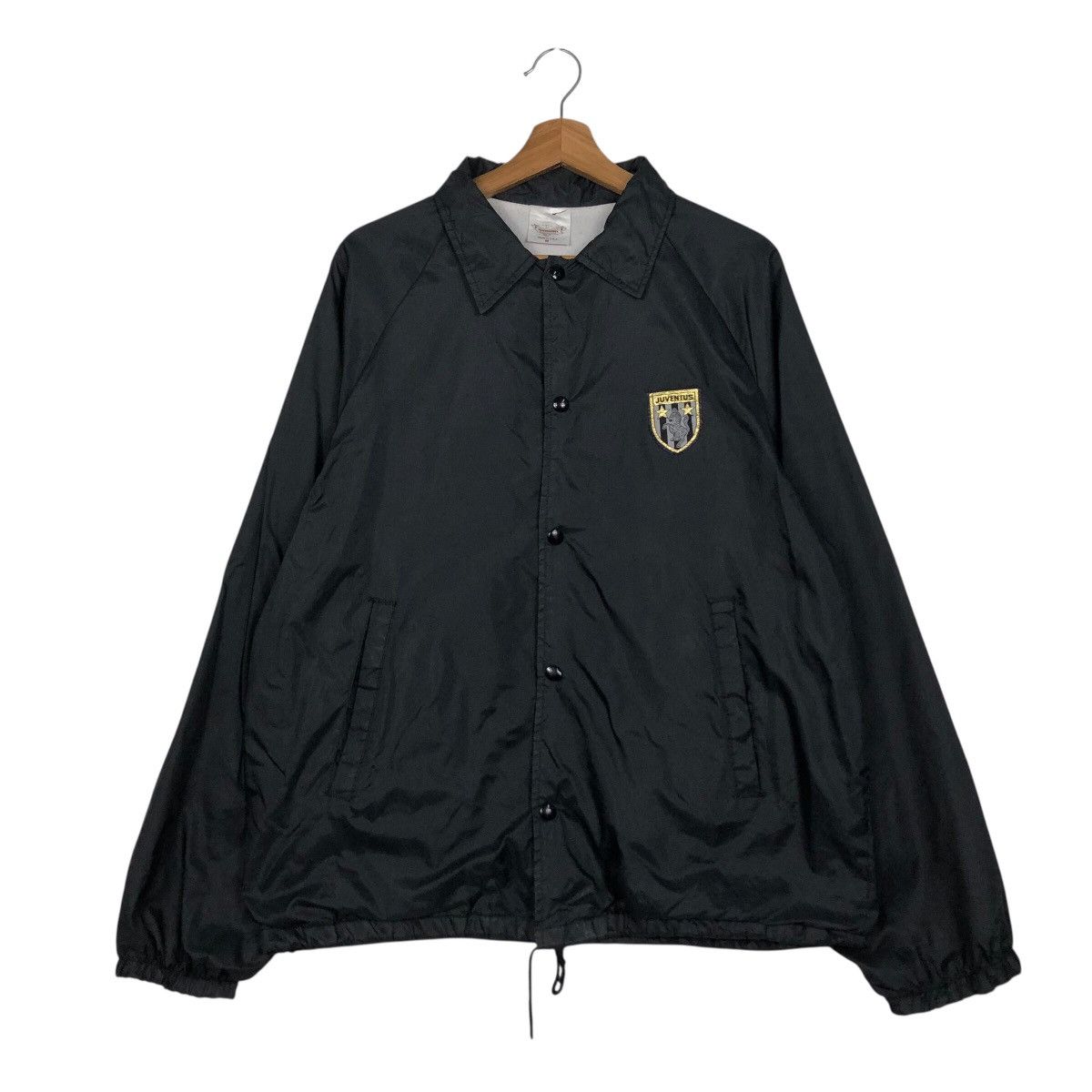 Vintage 📌Vintage Snap Button Coach Jacket Juventus Big Logo Size US M / EU 48-50 / 2 - 2 Thumbnail
