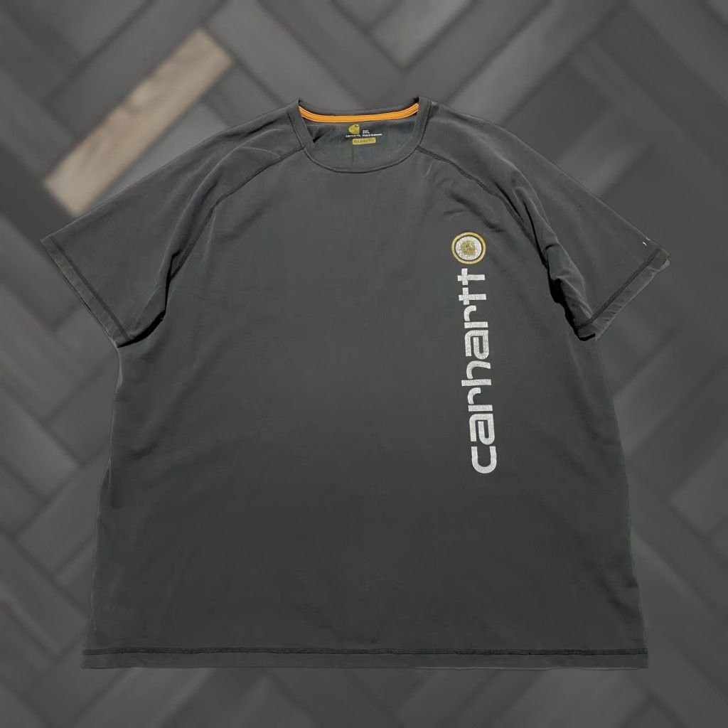 Carhartt Carhartt Shirt Mens 2XL Black Relaxed Fit Vertical Logo Workwear Tee Size US XXL / EU 58 / 5 - 1 Thumbnail
