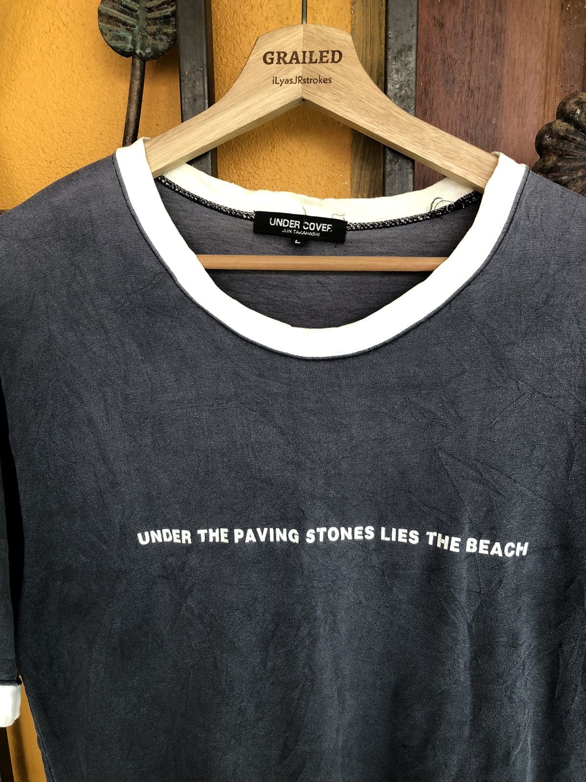 Jun Takahashi SS95 Under The Paving Stones Faded Shirt Tee Rare Size US M / EU 48-50 / 2 - 2 Thumbnail