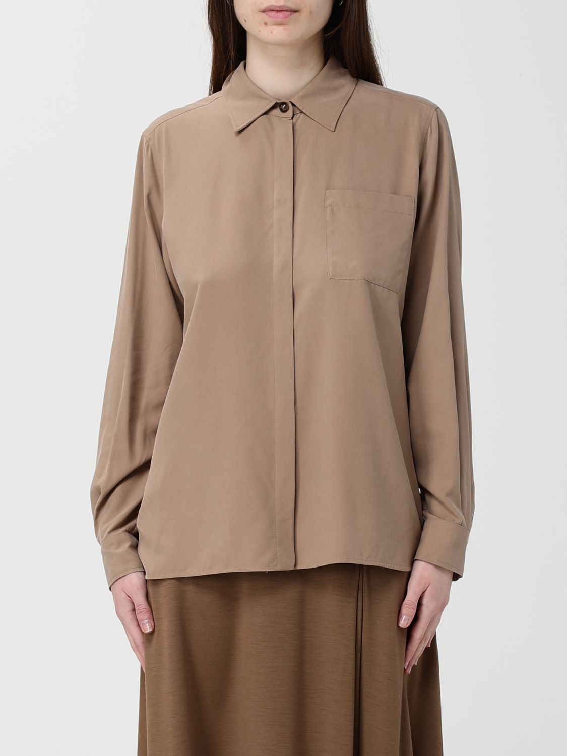 Max Mara Max Mara Shirt Woman Tobacco Size XS / US 0-2 / IT 36-38 - 1 Thumbnail