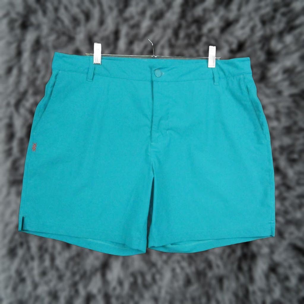Rhone Rhone Mens Swim Bottoms Shorts Blue Solid Quick Dry 35 2022 Athletic Performance Summer Above-the-Knee Pockets Lightweight Breathable Size US 35 - 1 Thumbnail