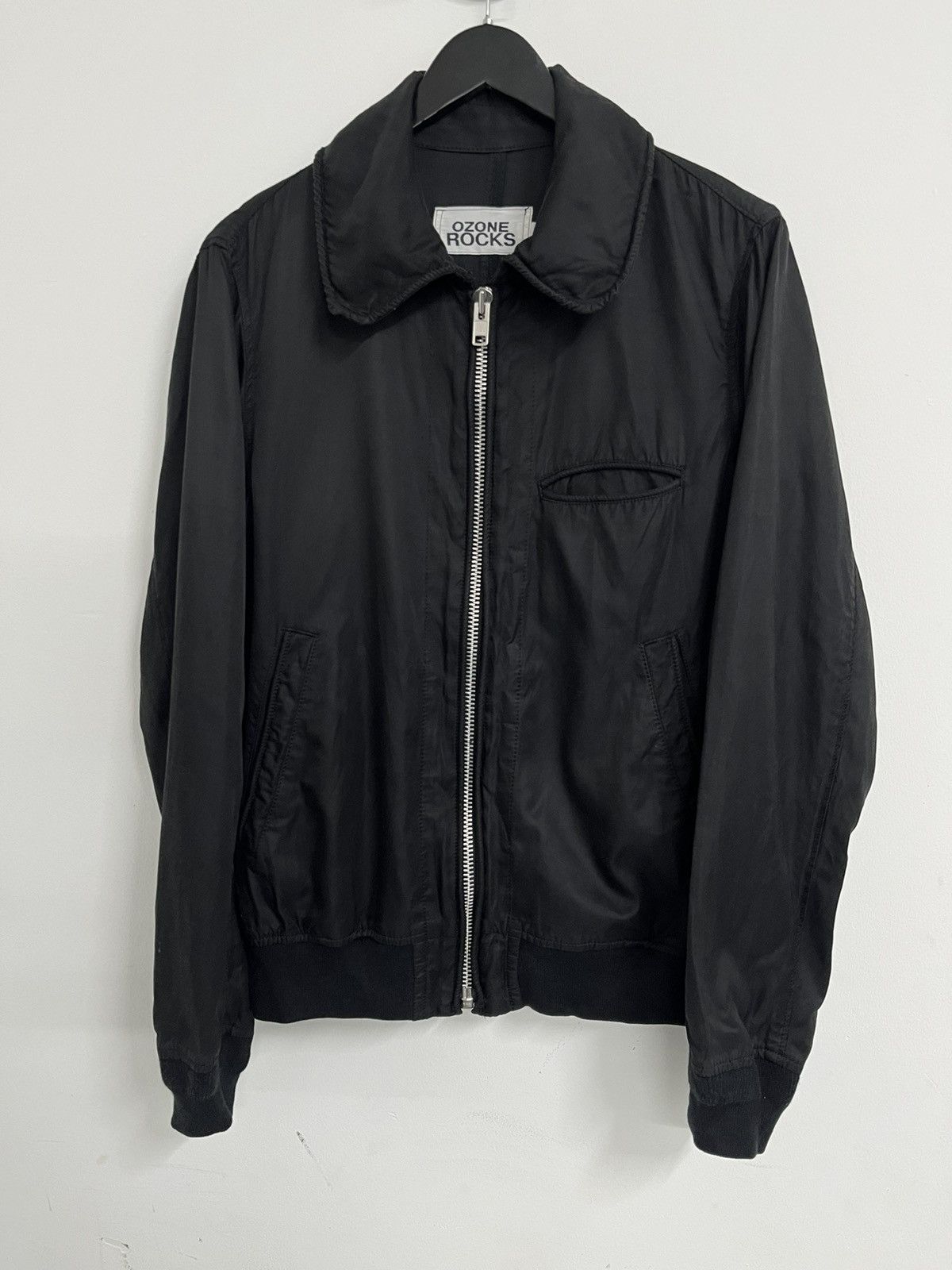 Hysteric Glamour × Vintage RARE🔥 90S OZONE ROCK BY HYSTERIC GLAMOUR BLACK ZIPPER JACKET Size US L / EU 52-54 / 3 - 9 Thumbnail