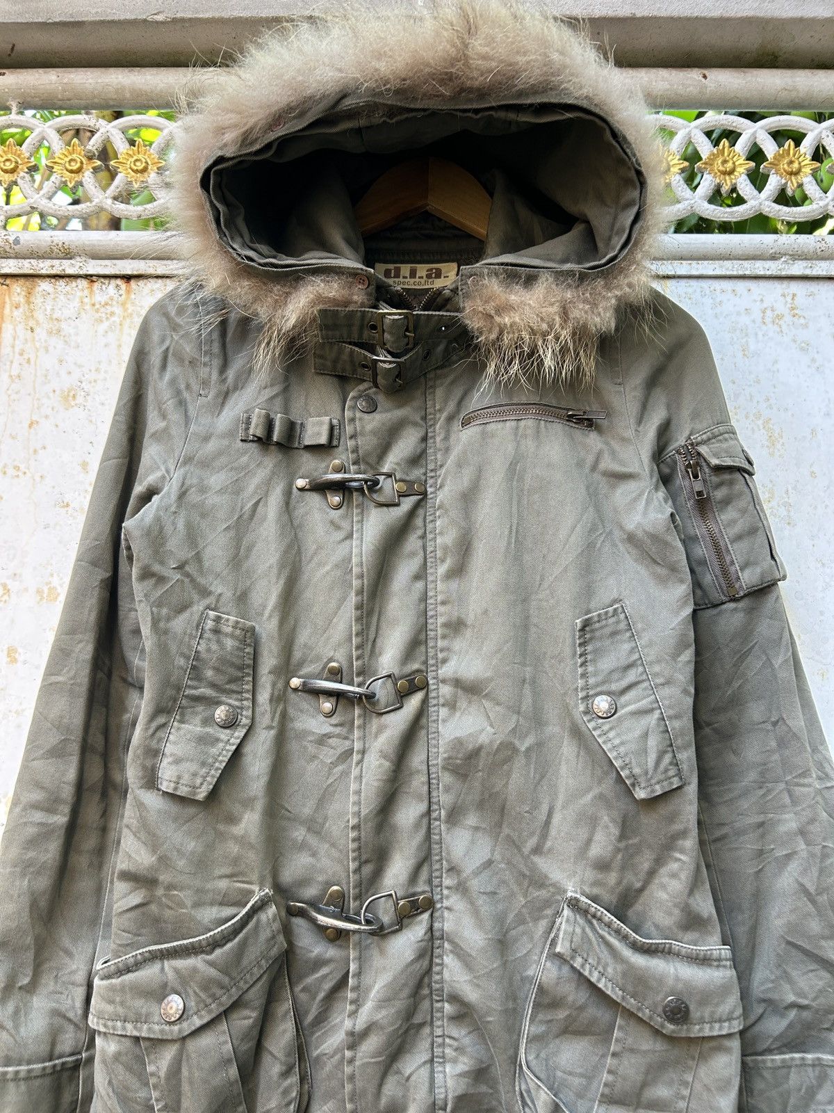 If Six Was Nine Vintage Y2k D.I.A Parka Fur Jacket *ifsixwasnine Lgb Style Size US XXS / EU 40 - 3 Thumbnail