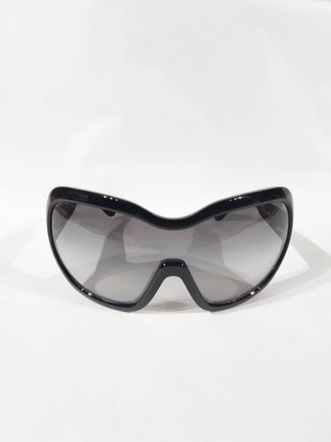 image of Prada Illusion Black Oversized Glasses Fw 2011 Runway, Women's